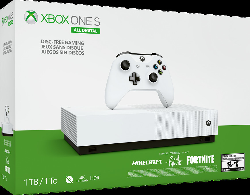 Electronic Microsoft - Xbox One S 1 TB All-Digital Edition, Fortnite