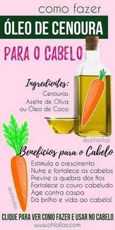 Social ÓLEO DE CENOURA: COMO FAZER E COMO USAR PARA O CABELO CRESCE