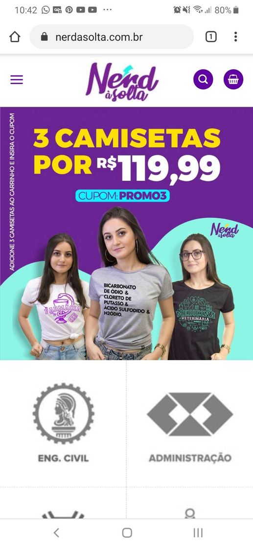 Fashion 🥇Camisetas Universitárias, Camisetas Personalizadas - Nerd à Solta