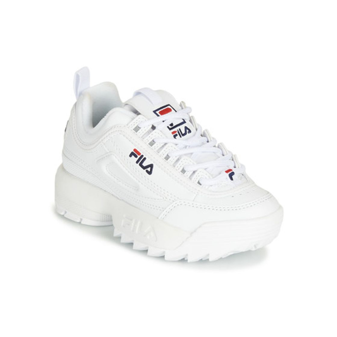 Moda FILA 1010567 Disruptor Kids Zapatillas DE Deporte Junior Unisex White 34