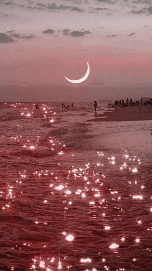 Wallpaper lua rosa