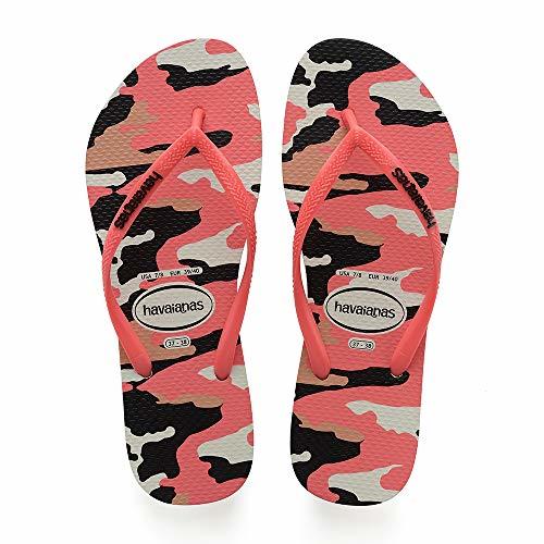 Places Havaianas Slim Camu, Chanclas para Mujer, Multicolor