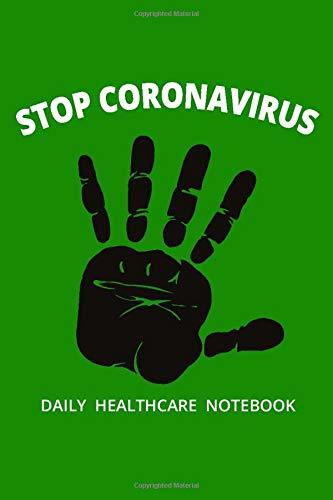 Libro Stop Corona Virus Daily Healthcare Notebook