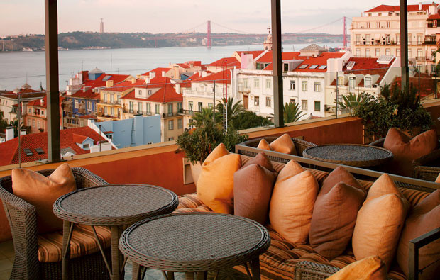 Restaurantes Terraço do hotel do Bairro Alto