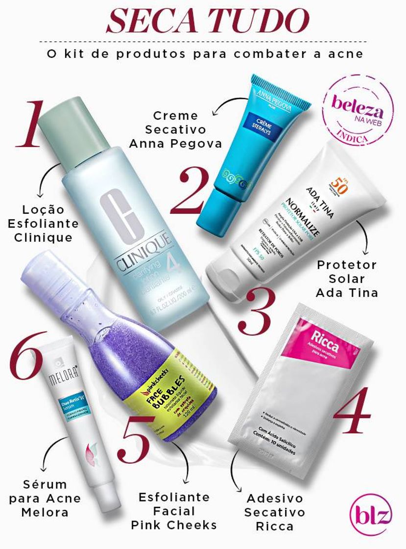 Moda Produtos para combater as acnes