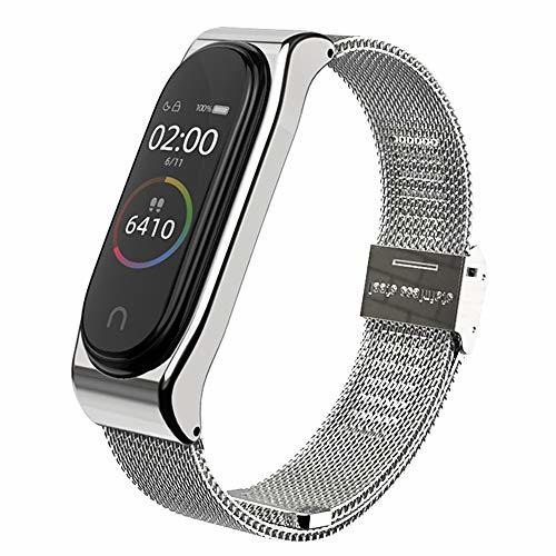 Products AHANGA Correa para Mi Band 4 Mi Band 3 Correas Metal Pulsera