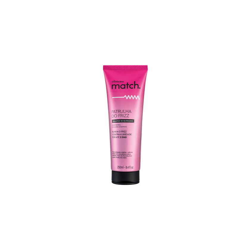 Product Match patrulha do frizz champô O Boticário 