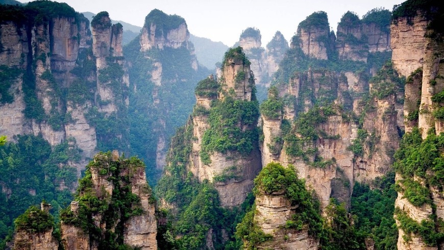 Lugar Tianzi Mountain