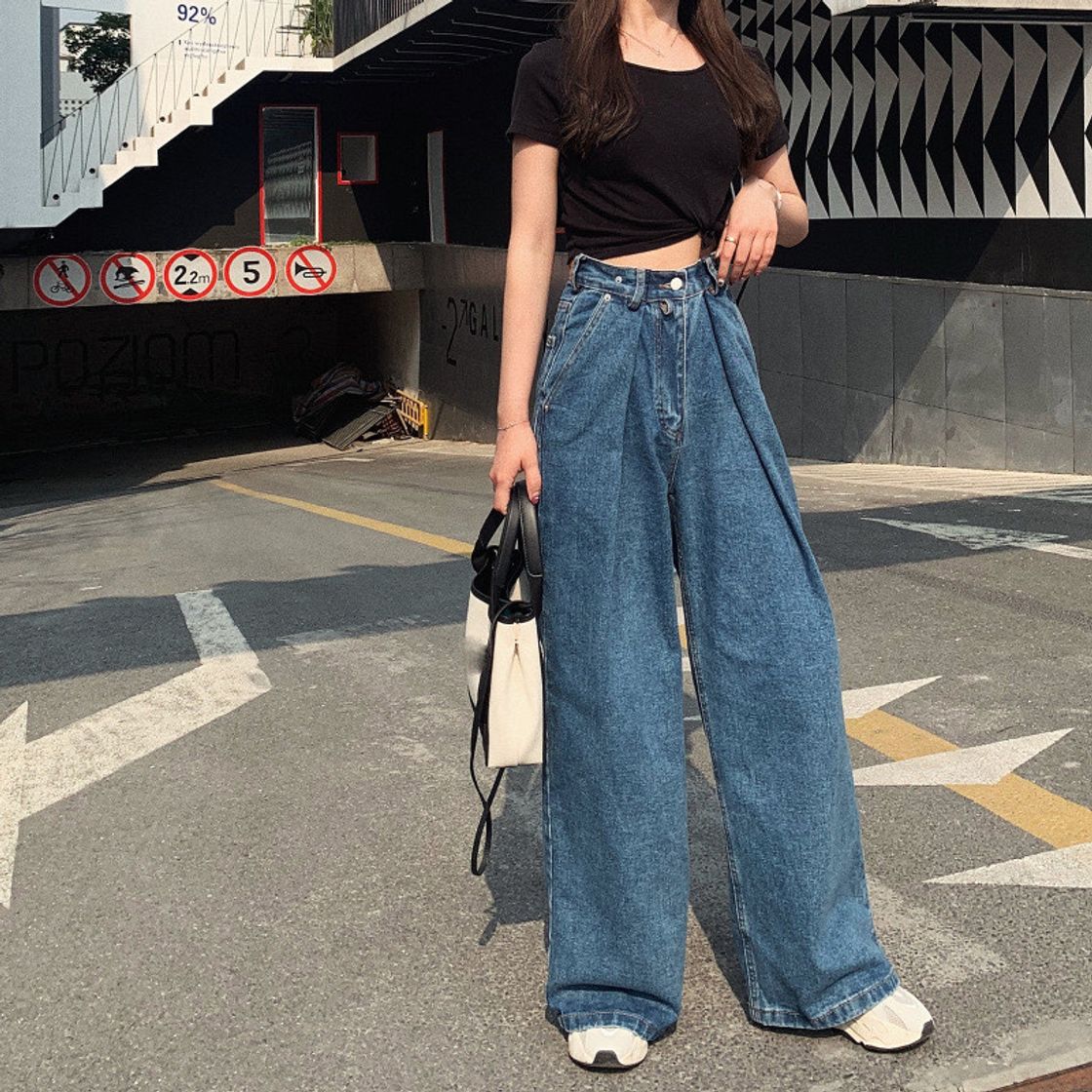 wide leg jeans
