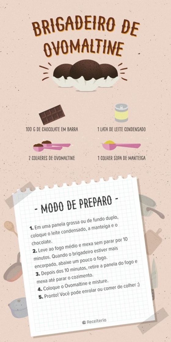 Moda brigadeiro de ovomaltine!🍫