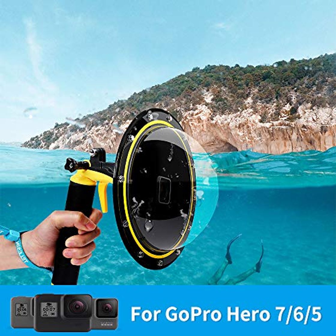 Producto TELESIN Puerto de Domo para GoPro Hero 7