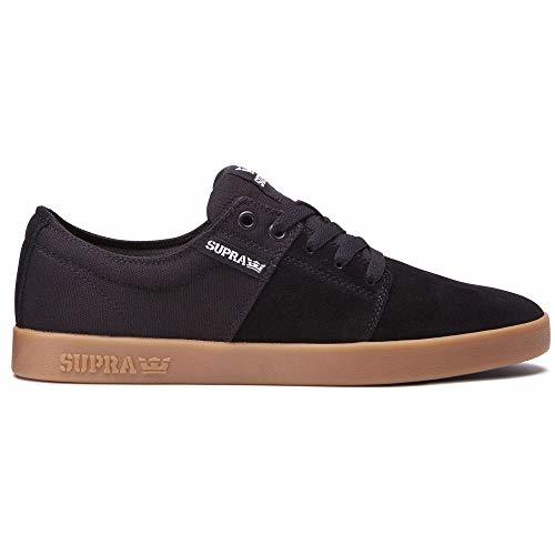 Social Supra Stacks II, Zapatillas de Skateboard Unisex Adulto, Negro