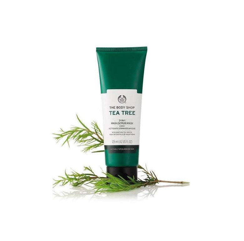 Beauty The Body Shop Tea Tree 3-In-1 Wash Scrub Mask