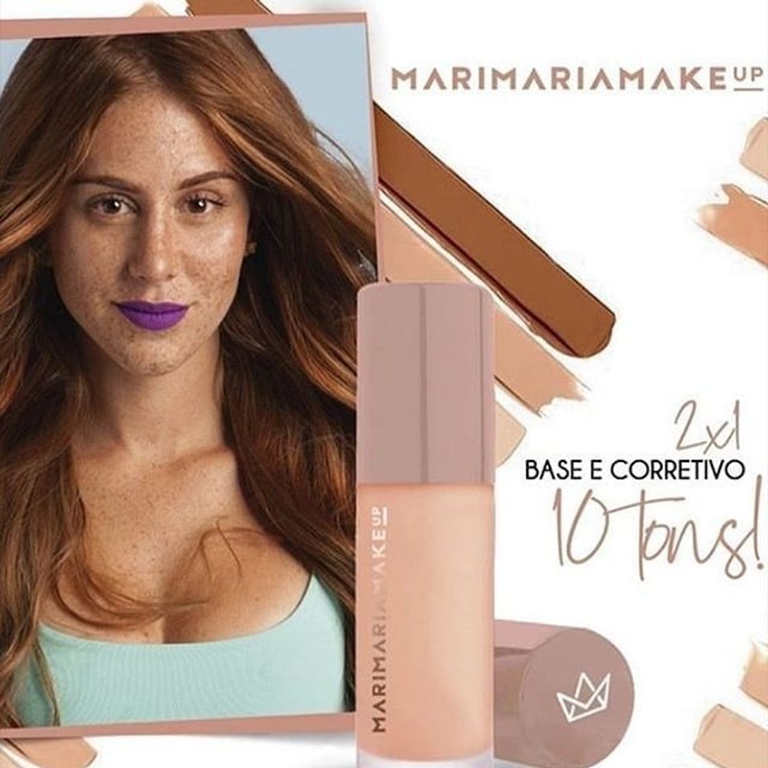 Fashion Base e Corretivo Matte - Bege Escuro - Mari Maria Makeup