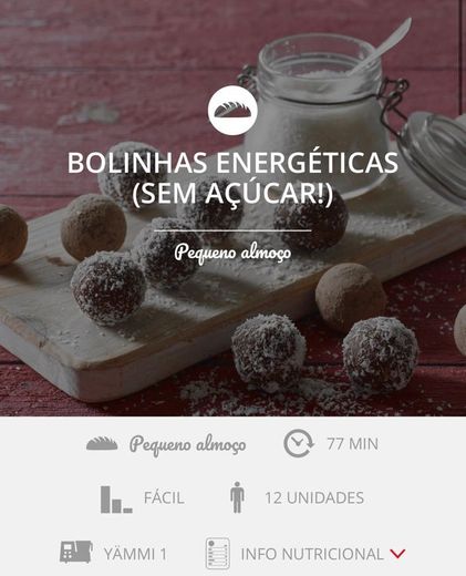 Bolinhas energéticas - Yammi 