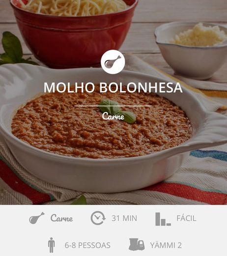 Molho bolonhesa - Yammi