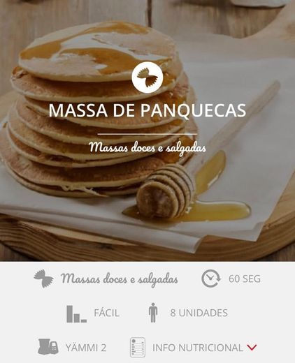 Massa de panquecas - Yammi