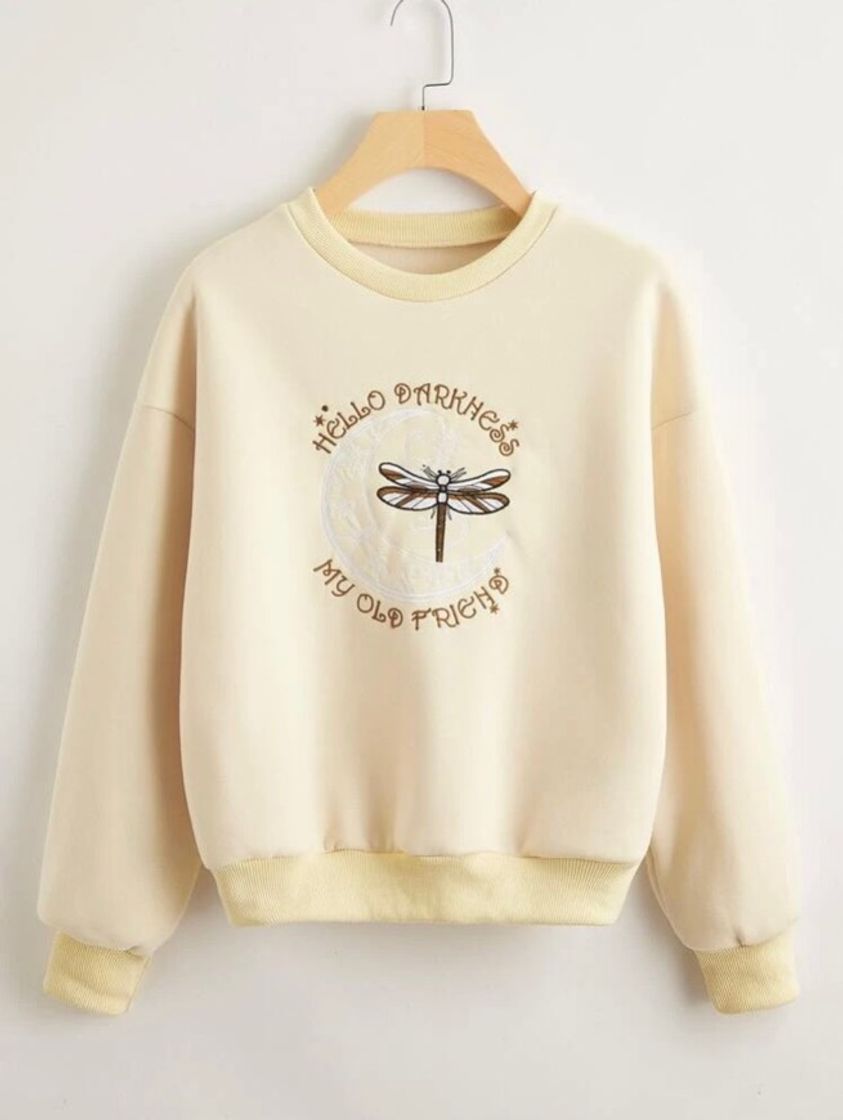 Fashion Moletom estampa simples 