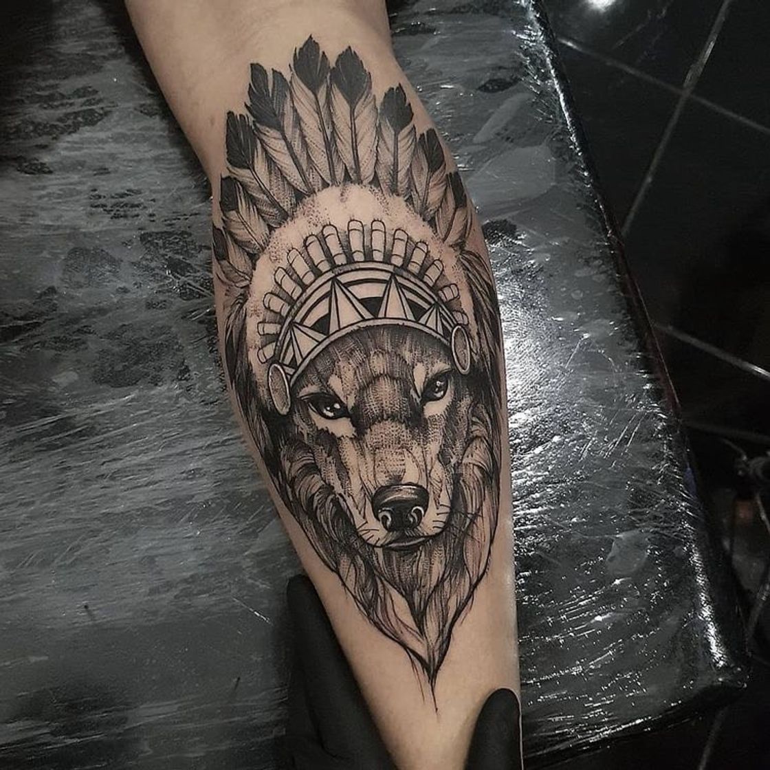 Fashion Tatto lobo