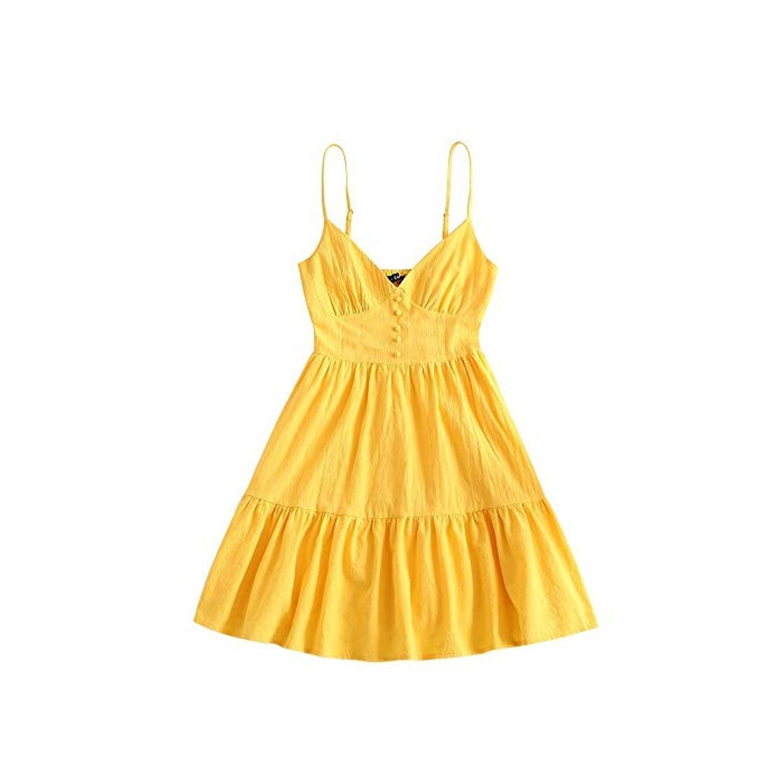 Social ZAFUL Vestido para mujer con volantes ahumados