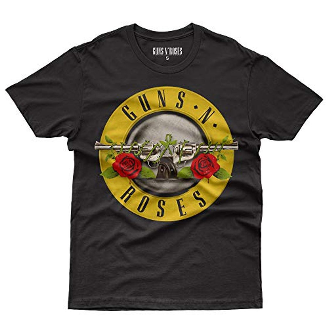 Moda Guns N' Roses Bullet Logo T-Shirt Official Licensed Hombre