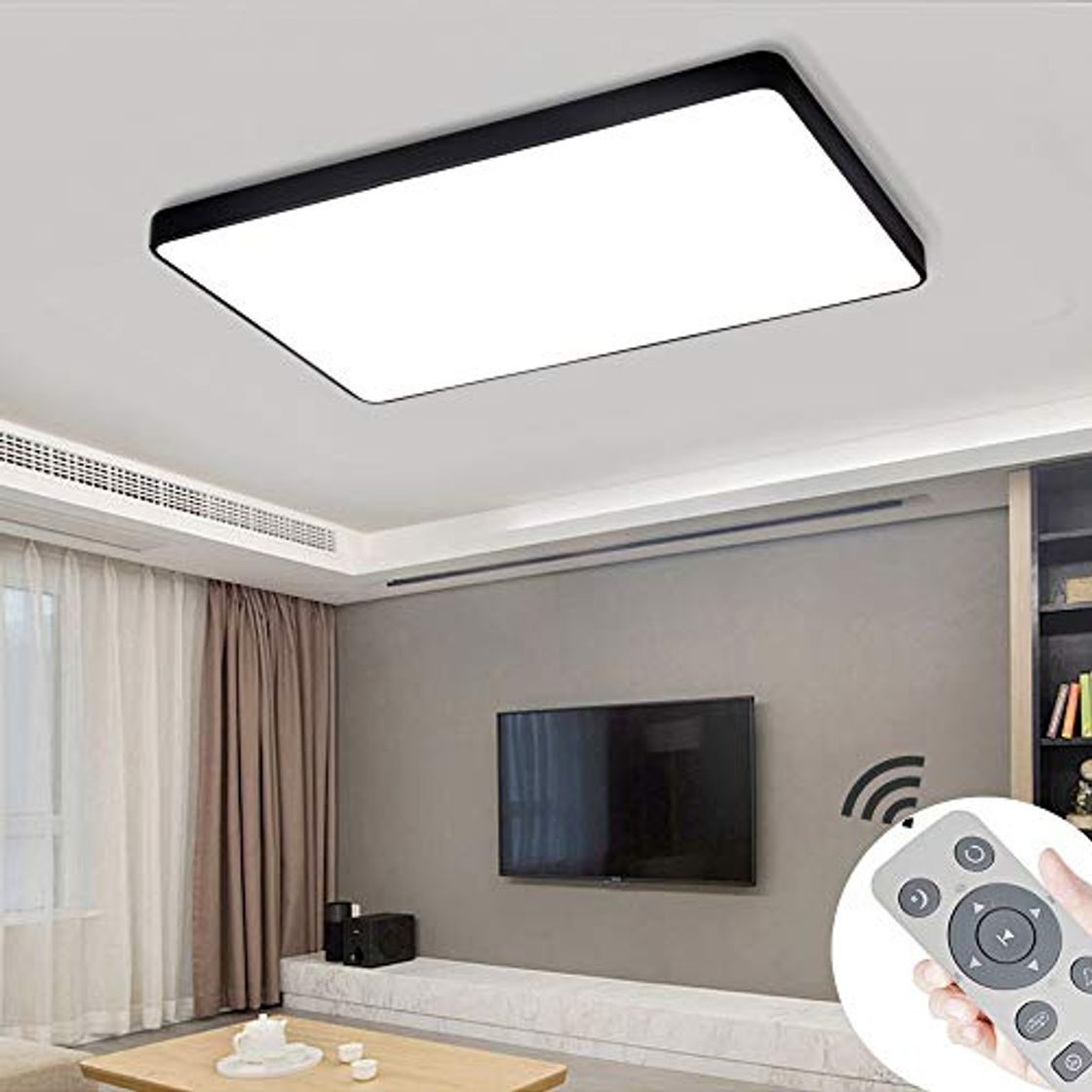 Producto COOSNUG Lámpara de techo LED 72W Luz de techo cuadrada regulable negra