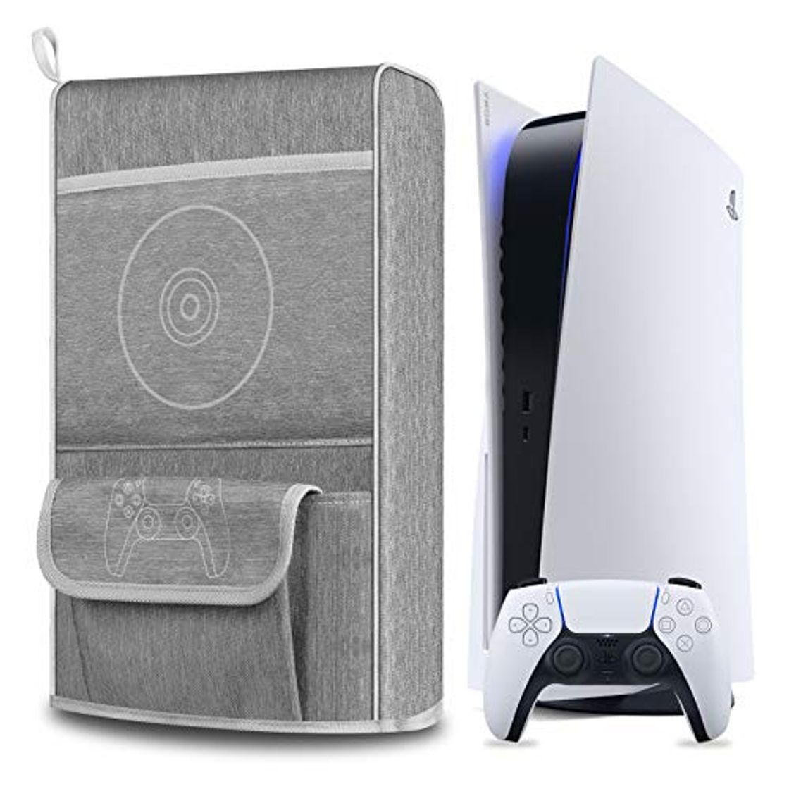 Social Elygo Cubierta Antipolvo para PS5,Funda Protectora para Sony Playstation 5,Antiarañazos a Prueba