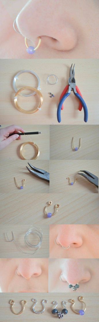 Fashion DIY Fake Nose piercing / DIY Piercing no naris falso