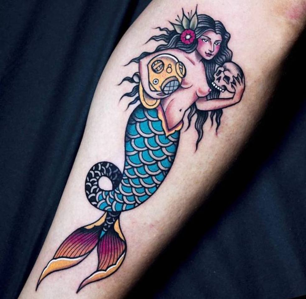 Moda Tattoo sereia 