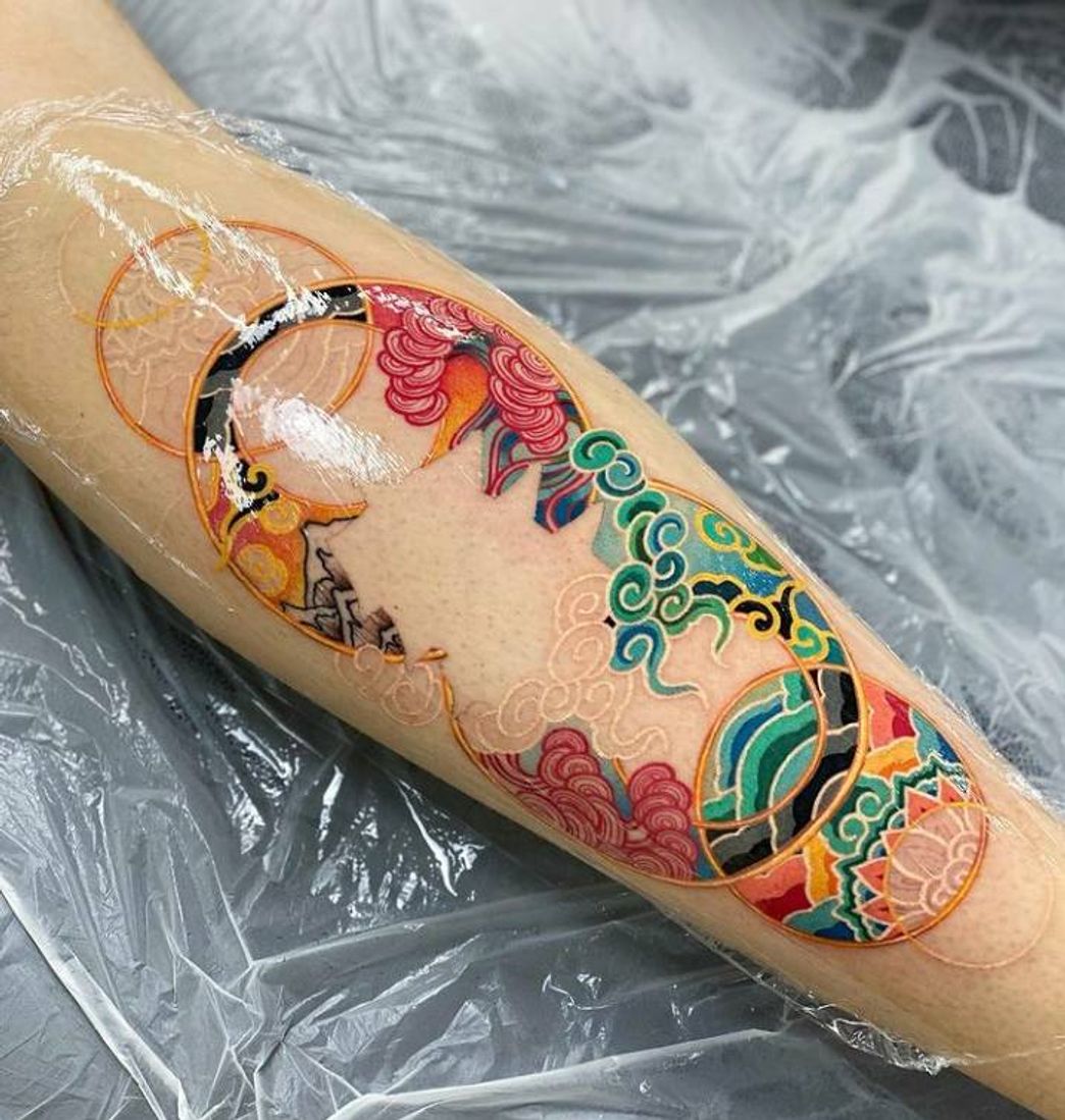 Moda Tattoo paisagem 