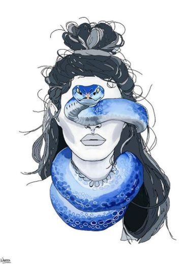 Ilustración n° 1: Mujer con alma de serpiente 