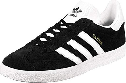 adidas Originals Gazelle, Zapatillas Unisex Adulto, Varios colores (Core Black/White/Gold Metalic)