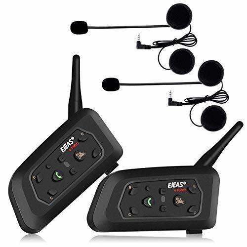 Electronic Ejeas V6 Pro 2xAuriculares Intercomunicador Moto Bluetooth para Motocicletas