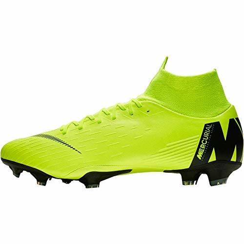 Moda Nike Mercurial Vapor XII Pro FG, Zapatillas de Fútbol para Hombre, Negro