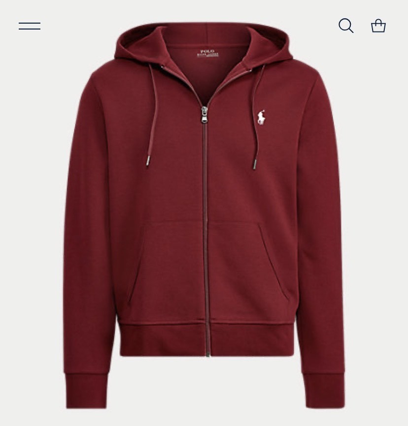 Social Polo Double-Knit Full-Zip Hoodie 