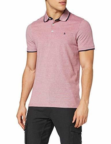 JACK & JONES Jjepaulos Polo SS Noos, Rojo