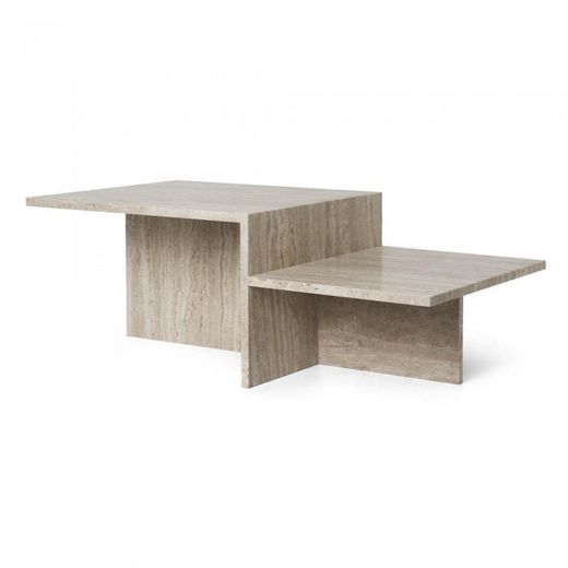 DISTINCT TRAVERTINE Coffee table - FERM LIVING