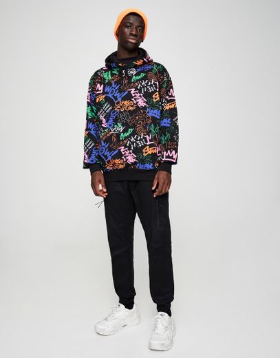 Sudadera Graffiti Pull And Bear Sale, 55% OFF | www.ingeniovirtual.com