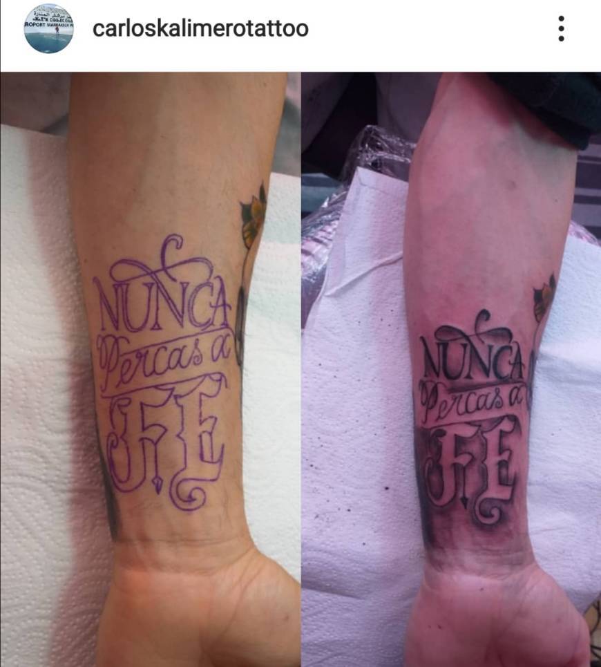 Fashion Tattoo Nunca percas a Fé