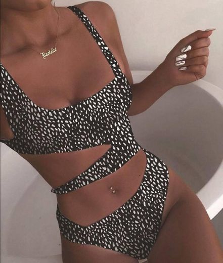 Products Print Cutout One Piece Swimwear