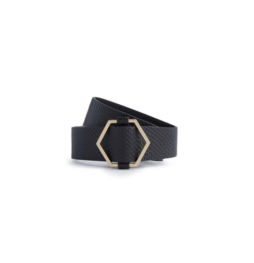 Product Cinto hexagonal preto 