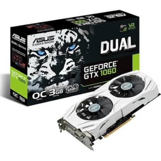 Placa gráfica asus geforce gtx 1060 dual oc 3gb