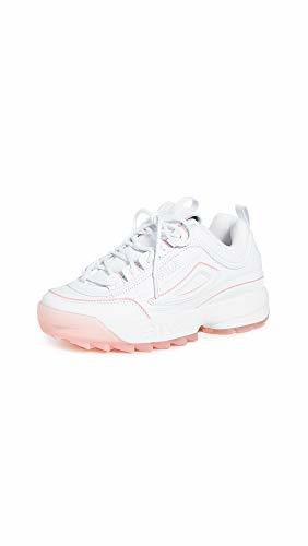 Fashion Fila Mujer Disruptor II Ice Leather Synthetic White Peony Entrenadores 38.5 EU