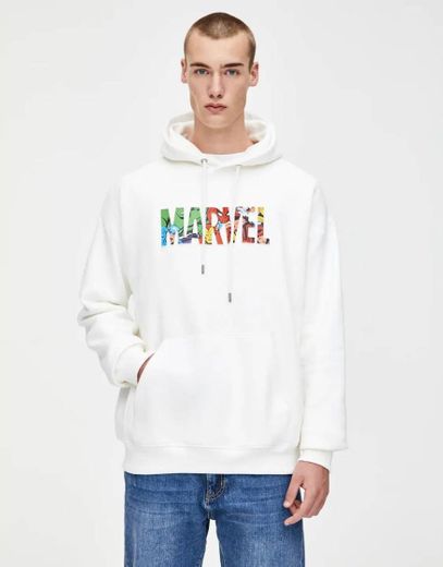 White Marvel sweatshirt