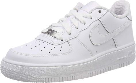 Fashion Nike Air Force 1, Zapatillas de Baloncesto Unisex Niños, Blanco