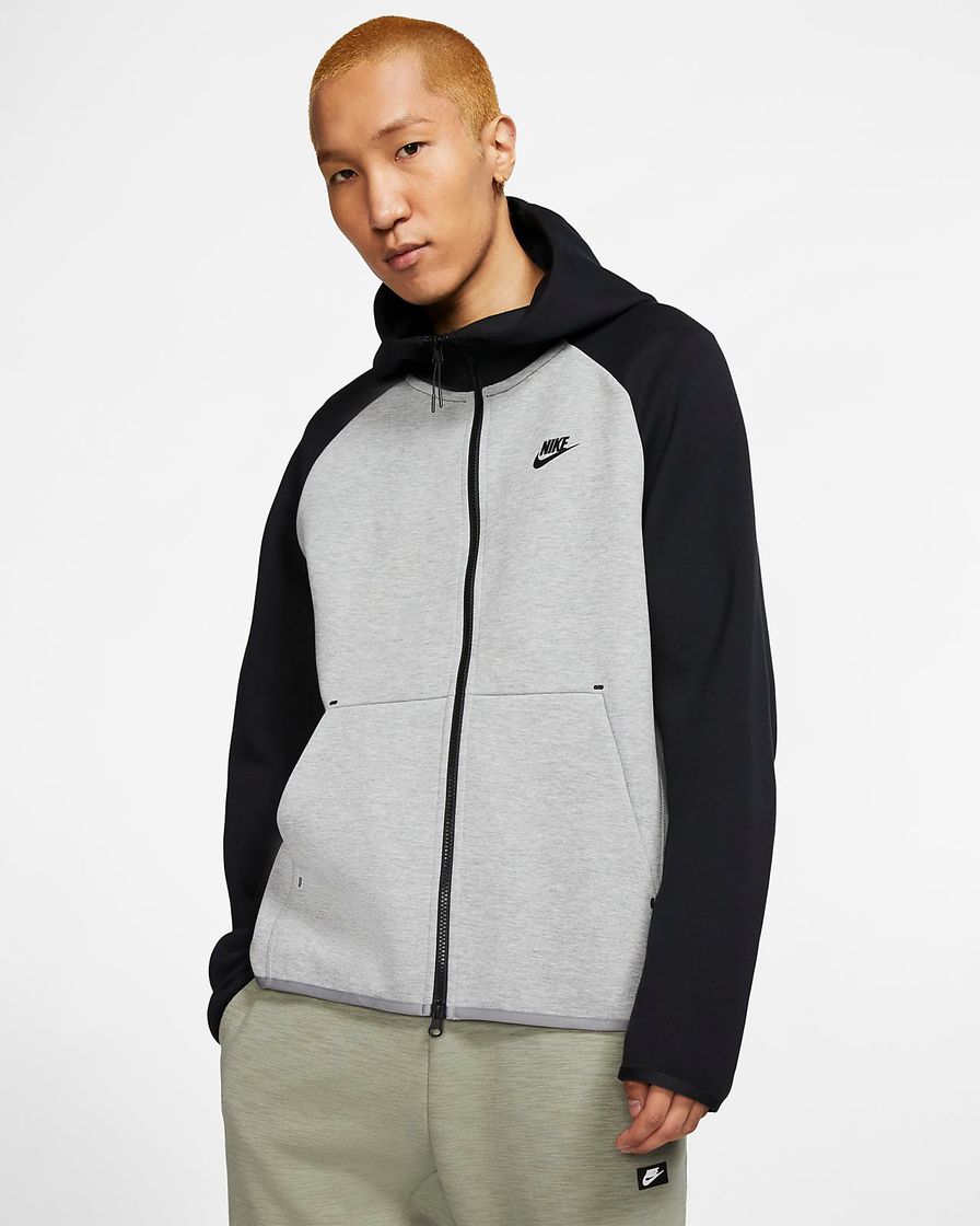 Fitness Nike Club Hoodie Ft Sudadera con Capucha y Cremallera Completa, Hombre, Negro