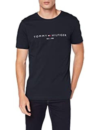 Tommy Hilfiger SS tee Logo Camiseta, Gris