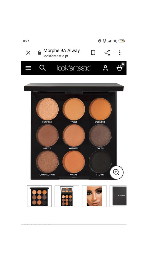 Producto Paleta morphe 9A