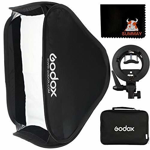 Godox SFUV8080 80x80cm Softbox Universal Plegable Kit con Soporte Speedlite Estilo S