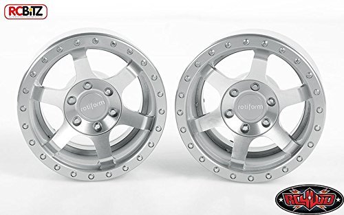 Productos RC4WD Rotiform Six-OR 2.2" Scaler Beadlock Silver Wheels Z-W0259 6 Spoke Inc